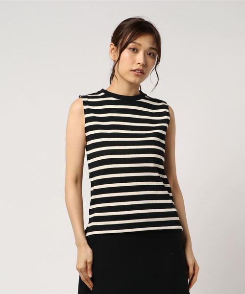 IENA（イエナ）の「ボーダークルーネックTシャツ◆（Tシャツ/カットソー・レディース・ブラック/ネイビー/レッド/ブラック系その他/ブルー系その他・FREE）」の9枚目の写真