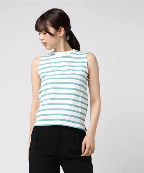 IENA（イエナ）の「ボーダークルーネックTシャツ◆（Tシャツ/カットソー・レディース・ブラック/ネイビー/レッド/ブラック系その他/ブルー系その他・FREE）」の11枚目の写真