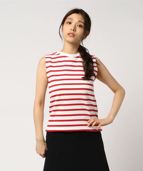 IENA（イエナ）の「ボーダークルーネックTシャツ◆（Tシャツ/カットソー・レディース・ブラック/ネイビー/レッド/ブラック系その他/ブルー系その他・FREE）」の12枚目の写真