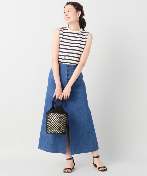 IENA（イエナ）の「ボーダークルーネックTシャツ◆（Tシャツ/カットソー・レディース・ブラック/ネイビー/レッド/ブラック系その他/ブルー系その他・FREE）」の19枚目の写真