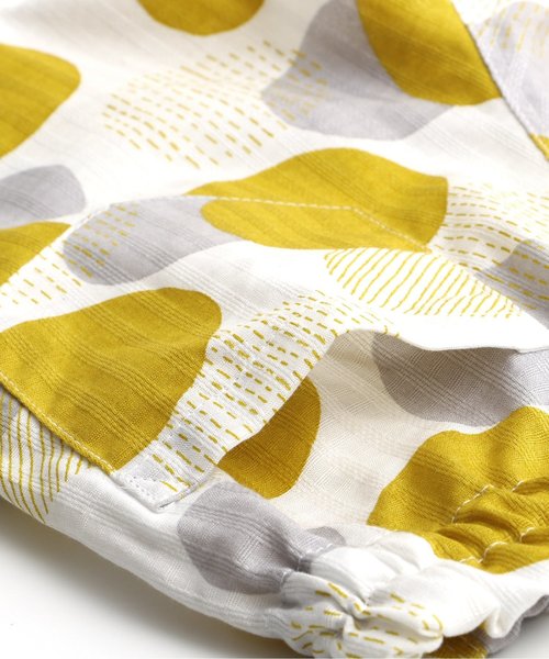 apres les cours（アプレレクール）の「ランダムドット柄甚平セット（浴衣・キッズ・ネイビー/マスタード・90/100/110/120/80/130）」の6枚目の写真