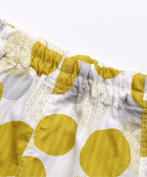 apres les cours（アプレレクール）の「ランダムドット柄甚平セット（浴衣・キッズ・ネイビー/マスタード・90/100/110/120/80/130）」の17枚目の写真