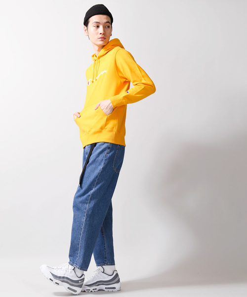 Champion（チャンピオン）の「WEGO/Champion裏毛プリントプルパーカー（パーカー・メンズ・ホワイト/杢グレー/ブラック/ワイン/イエロー/レッド/ロイヤルブルー・MEDIUM/LARGE）」の11枚目の写真