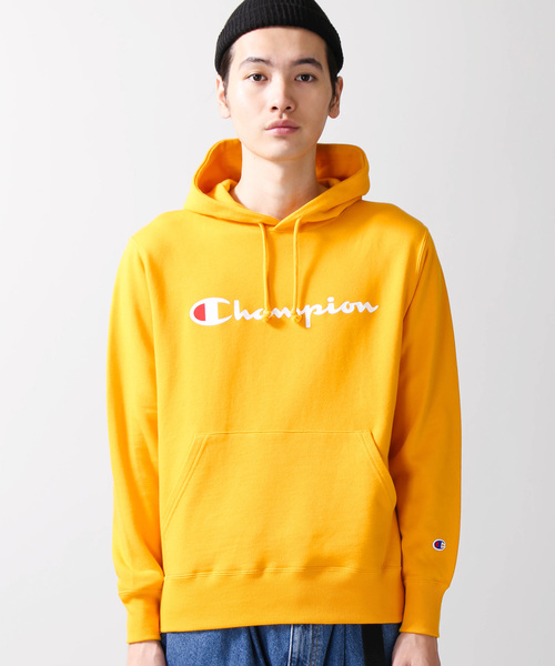 Champion（チャンピオン）の「WEGO/Champion裏毛プリントプルパーカー（パーカー・メンズ・ホワイト/杢グレー/ブラック/ワイン/イエロー/レッド/ロイヤルブルー・MEDIUM/LARGE）」の17枚目の写真