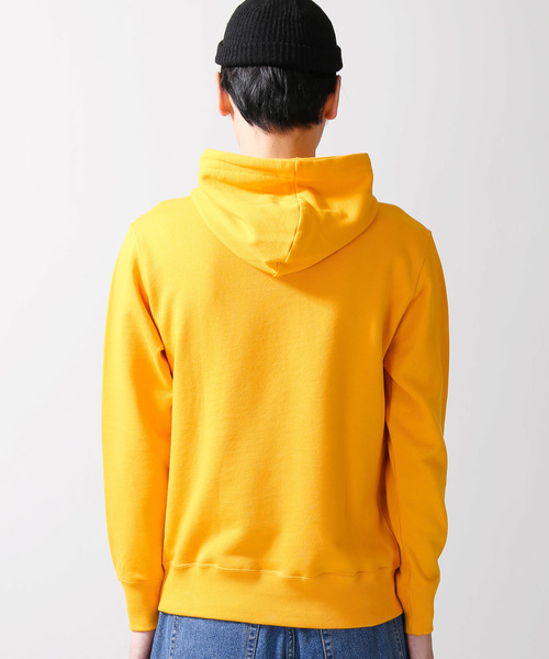 Champion（チャンピオン）の「WEGO/Champion裏毛プリントプルパーカー（パーカー・メンズ・ホワイト/杢グレー/ブラック/ワイン/イエロー/レッド/ロイヤルブルー・MEDIUM/LARGE）」の19枚目の写真