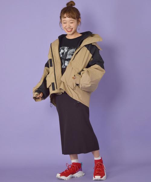 w closet（ダブルクローゼット）の「インナーフリース付きマウンテンパーカー_（マウンテンパーカー・レディース・ブラック/ブルー/ベージュ系その他・FREE）」の10枚目の写真