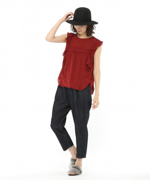 LAKOLE（ラコレ）の「丸天フェルトハット / LAKOLE（ハット・レディース・ブラック/ベージュ・FREE）」の9枚目の写真