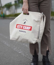 【 KANGOL / カンゴール 】 キャンバス ショルダー トート バッグ