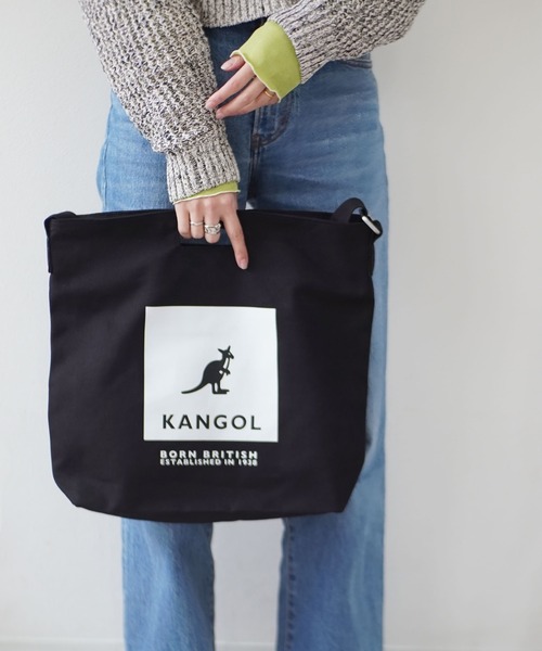 KANGOL / カンゴール 】 キャンバス ショルダー トート バッグ