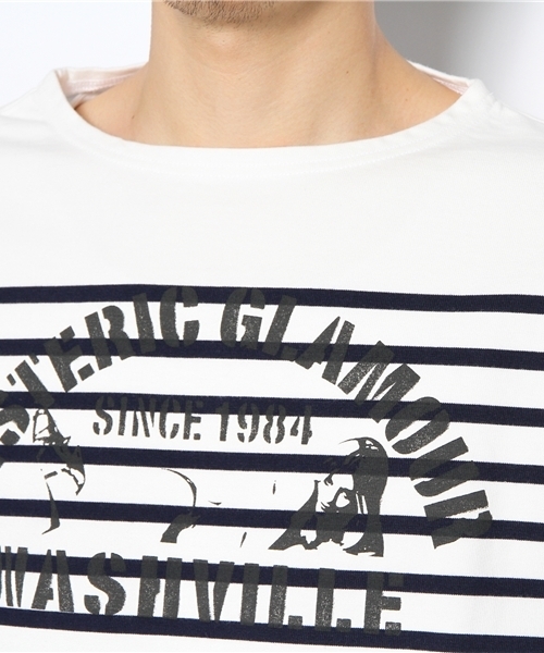 HYSTERIC GLAMOUR（ヒステリックグラマー）の「STENCIL WOMAN pt T-SH（Tシャツ/カットソー・メンズ・ホワイト系その他/ネイビー/ブルー系その他・SMALL/MEDIUM/LARGE）」の4枚目の写真