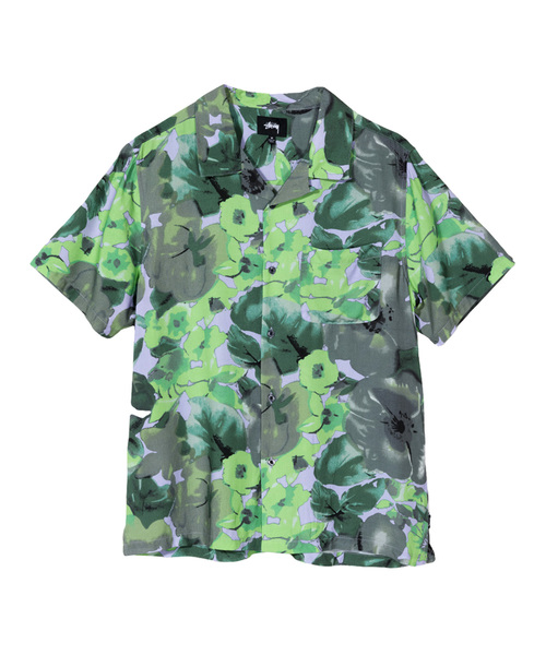 STUSSY,Watercolor Flower Shirt - WEAR