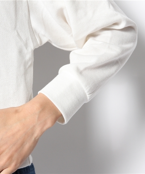 WEGO（ウィゴー）の「WEGO/ヒューマンプリントスウェット（スウェット・レディース・ホワイト/杢グレー/ダークグリーン/ワイン・FREE）」の9枚目の写真