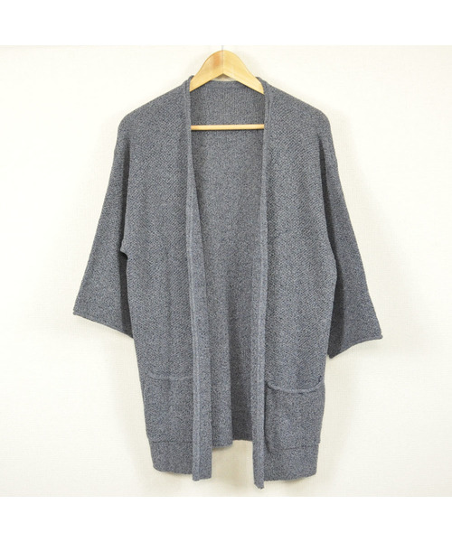 BURROWS(バローズ)の「MIXカーディガン(ニット/セーター・メンズ・ホワイト/ブラック/ネイビー/グレー・MEDIUM/LARGE)」の1枚目の写真