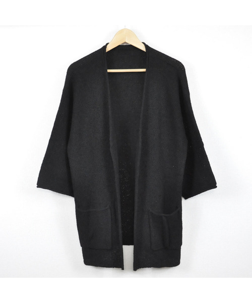 BURROWS(バローズ)の「MIXカーディガン(ニット/セーター・メンズ・ホワイト/ブラック/ネイビー/グレー・MEDIUM/LARGE)」の3枚目の写真