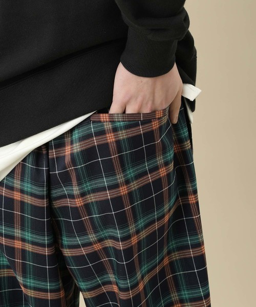 JUNRED（ジュンレッド）の「マルチチェックイージーパンツ（その他パンツ・メンズ・ベージュ/ネイビー・S/M/L）」の3枚目の写真