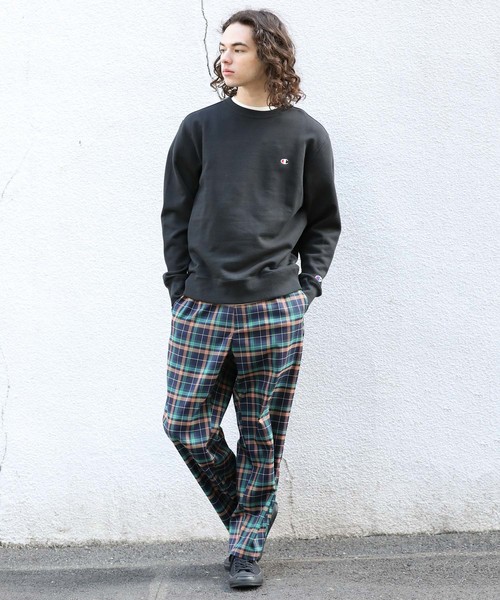 JUNRED（ジュンレッド）の「マルチチェックイージーパンツ（その他パンツ・メンズ・ベージュ/ネイビー・S/M/L）」の12枚目の写真