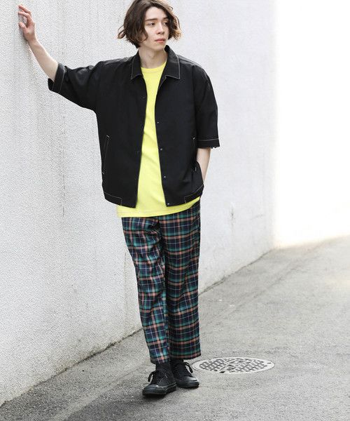 JUNRED（ジュンレッド）の「マルチチェックイージーパンツ（その他パンツ・メンズ・ベージュ/ネイビー・S/M/L）」の13枚目の写真