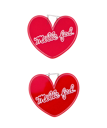 MILKFED. | CLEAR HEART EARRING　（ピアス/ハート/サージカル）(ピアス（両耳用）)