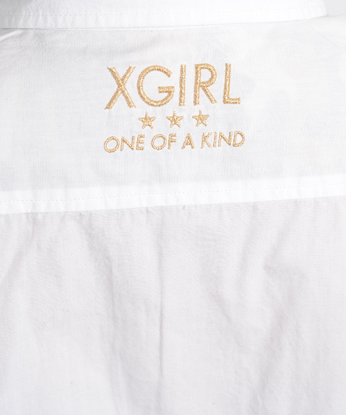 X-girl(エックスガール)の「CAMO SHIRT(シャツ/ブラウス・レディース・ホワイト/ブラック/カモフラージュ・1/2)」の12枚目の写真