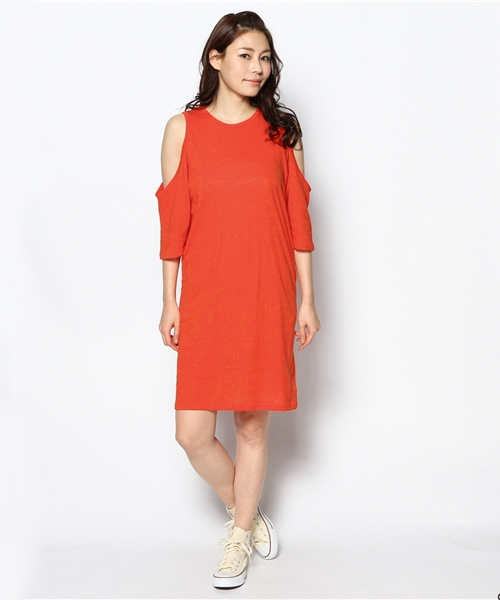 Ray BEAMS（レイビームス）の「○●CHEAP MONDAY / VisibleSL ドレス（ワンピース・レディース・ブラック/レッド・ONE SIZE）」の6枚目の写真