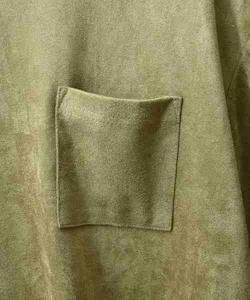 MinoriTY（マイノリティ）の「フェイクスウェード半袖Tシャツ+インナーTシャツ（2枚セット）アンサンブル（Tシャツ/カットソー・メンズ・カーキ/キャメル/ベージュ・M/L）」の13枚目の写真