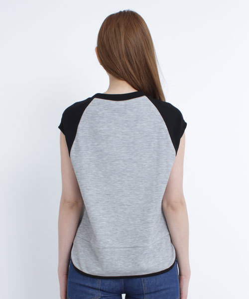 SILAS（サイラス）の「CHERIE CUT TOP（Tシャツ/カットソー・レディース・アッシュグレー・ONE SIZE）」の3枚目の写真