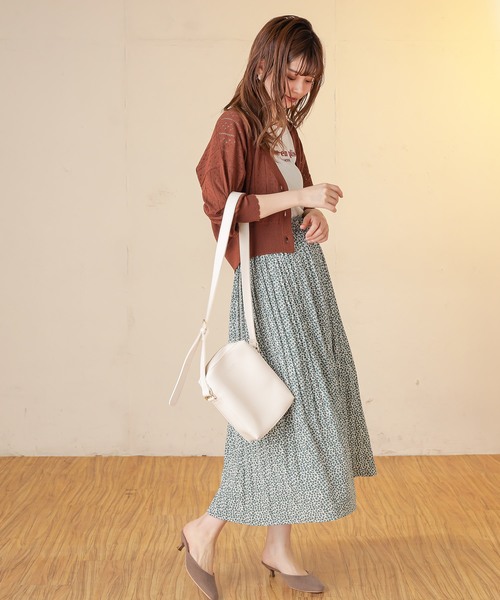 natural couture(ナチュラルクチュール)の「アニマル柄細プリーツスカート(スカート・レディース・アイボリー/ブラウン系その他/ベージュ系その他/グリーン系その他・FREE)」の15枚目の写真