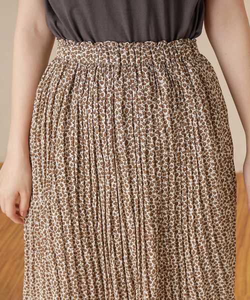 natural couture(ナチュラルクチュール)の「アニマル柄細プリーツスカート(スカート・レディース・アイボリー/ブラウン系その他/ベージュ系その他/グリーン系その他・FREE)」の20枚目の写真