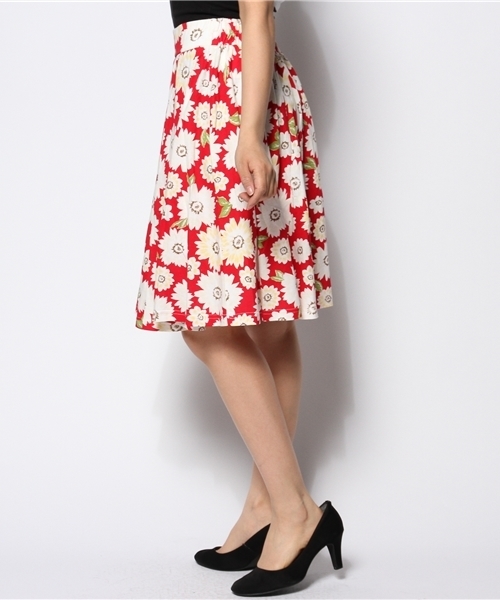 Chico（チコ）の「花柄プリントスカート（スカート・レディース・ネイビー/ホワイト/レッド・FREE）」の10枚目の写真