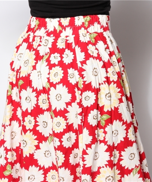 Chico（チコ）の「花柄プリントスカート（スカート・レディース・ネイビー/ホワイト/レッド・FREE）」の7枚目の写真