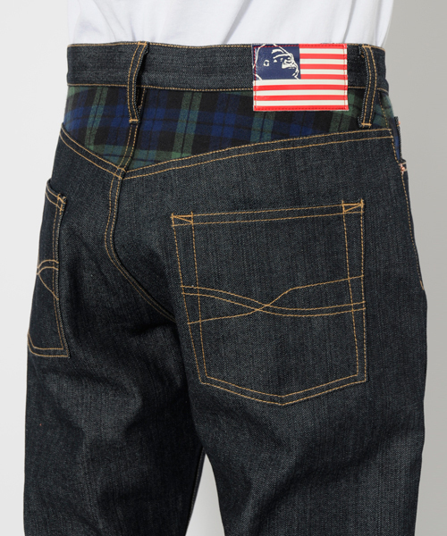 XLARGE（エクストララージ）の「THE STARS AND STRIPES DENIM PANT（デニムパンツ・メンズ・ブラック/グリーン/カモフラージュ・32inch/36inch/30inch/34inch）」の2枚目の写真