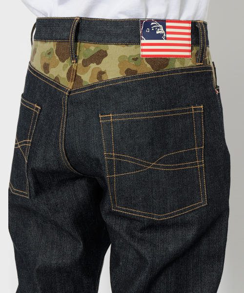 XLARGE（エクストララージ）の「THE STARS AND STRIPES DENIM PANT（デニムパンツ・メンズ・ブラック/グリーン/カモフラージュ・32inch/36inch/30inch/34inch）」の20枚目の写真