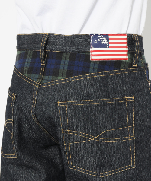 XLARGE（エクストララージ）の「THE STARS AND STRIPES DENIM PANT（デニムパンツ・メンズ・ブラック/グリーン/カモフラージュ・32inch/36inch/30inch/34inch）」の8枚目の写真