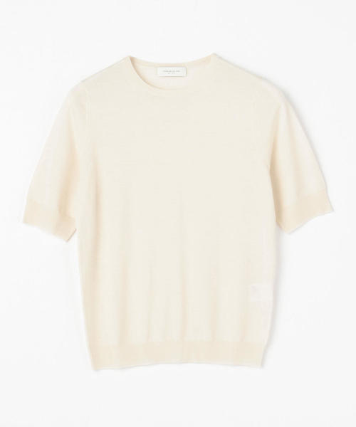 TOMORROWLAND (トゥモローランド)の「スーパーファインウール クルーネックプルオーバー(ニット/セーター・レディース・ホワイト/チャコールグレー/ベージュ/ネイビー/カーキ/サックスブルー/ピンク/バーガンディー・S/M/L)」の2枚目の写真