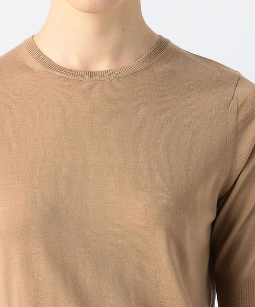 TOMORROWLAND (トゥモローランド)の「スーパーファインウール クルーネックプルオーバー(ニット/セーター・レディース・ホワイト/チャコールグレー/ベージュ/ネイビー/カーキ/サックスブルー/ピンク/バーガンディー・S/M/L)」の15枚目の写真