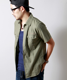 WEGO | WEGO/綿麻ミリタリーシャツ(シャツ/ブラウス)