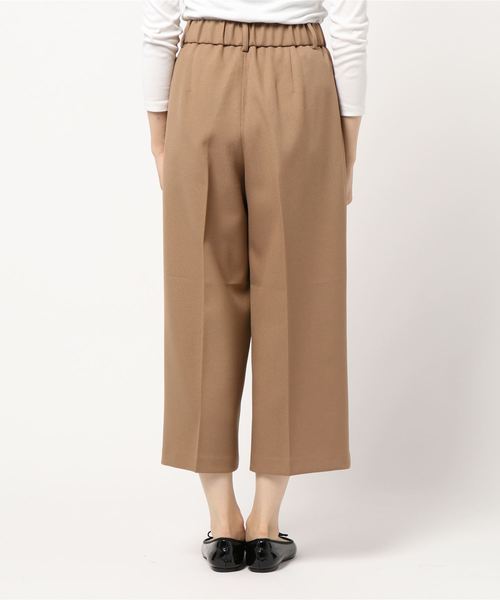 La TOTALITE(ラトータリテ)の「ワイドクロップドパンツ【手洗い可能】◆(その他パンツ・レディース・チャコールグレー/ベージュ・36/38)」の10枚目の写真