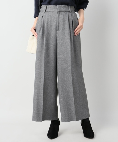 La TOTALITE(ラトータリテ)の「ワイドクロップドパンツ【手洗い可能】◆(その他パンツ・レディース・チャコールグレー/ベージュ・36/38)」の22枚目の写真