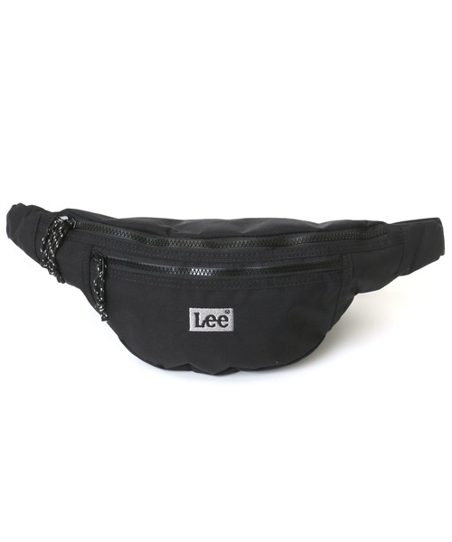 Lee(リー)の「Lee/リー 撥水 ボックスロゴ 刺繍 ウエストバッグ/ウエストポーチ(ボディバッグ/ウエストポーチ・メンズ・ブラック/ネイビー/オリーブ・FREE)」の4枚目の写真
