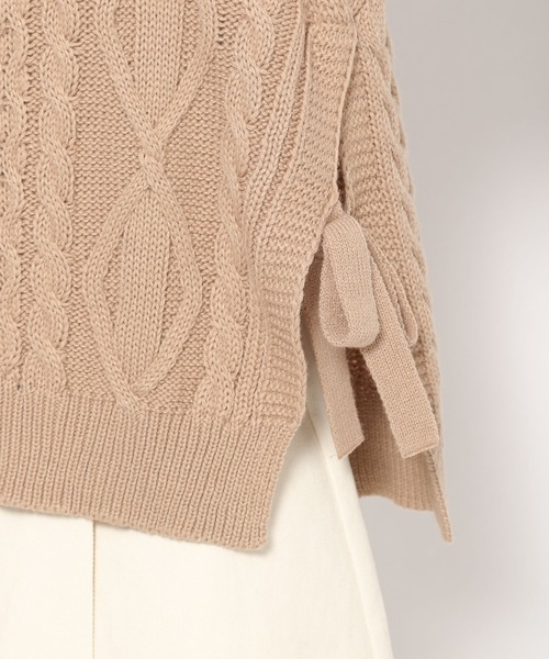 Heather(ヘザー)の「サイドリボンニットベストSET 868777(その他トップス・レディース・ホワイト系その他/ブラック/ピンクベージュ/ベージュ・FREE)」の11枚目の写真