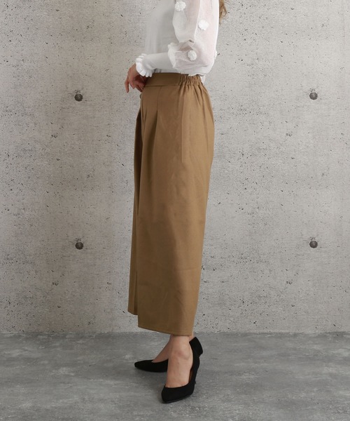 Coo+i（クーイ）の「タック入りワイドパンツ（スラックス・レディース・ネイビー/チャコールグレー/ブラック/グレー系その他/ブラック系その他/キャメル/グレー系その他2/ブラウン系その他・S/M/XL/L）」の22枚目の写真