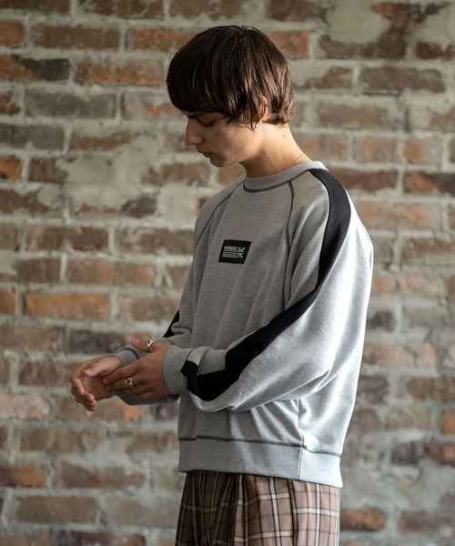 KANGOL(カンゴール)の「KANGOL カンゴール act'm 別注 アームライン オーバーサイズ スウェット ショート丈(スウェット・メンズ・ホワイト/ブラック/杢グレー/ライトベージュ・FREE)」の13枚目の写真
