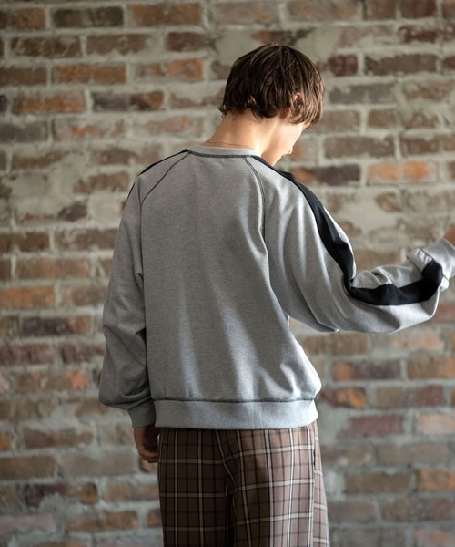 KANGOL(カンゴール)の「KANGOL カンゴール act'm 別注 アームライン オーバーサイズ スウェット ショート丈(スウェット・メンズ・ホワイト/ブラック/杢グレー/ライトベージュ・FREE)」の12枚目の写真