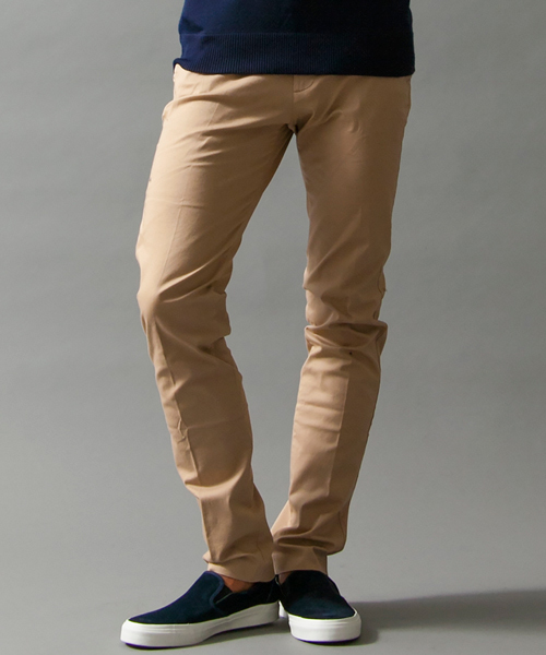 BEAUTY&YOUTH UNITED ARROWS（ビューティーアンドユースユナイテッドアローズ）の「BY ギャバー ノープリーツ スリム パンツ ◆（チノパンツ・メンズ・オフホワイト/ベージュ/ネイビー・MEDIUM/X-LARGE/SMALL/LARGE）」の14枚目の写真