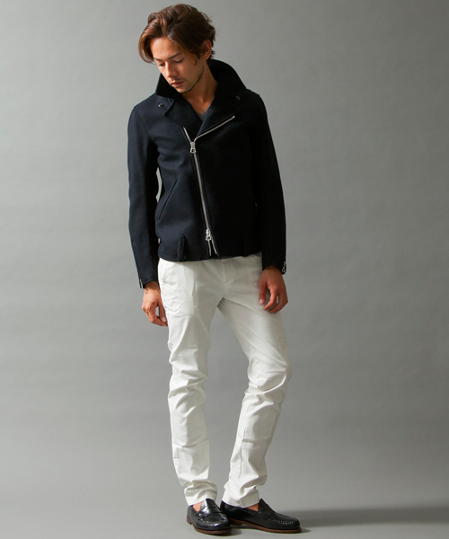 BEAUTY&YOUTH UNITED ARROWS（ビューティーアンドユースユナイテッドアローズ）の「BY ギャバー ノープリーツ スリム パンツ ◆（チノパンツ・メンズ・オフホワイト/ベージュ/ネイビー・MEDIUM/X-LARGE/SMALL/LARGE）」の15枚目の写真