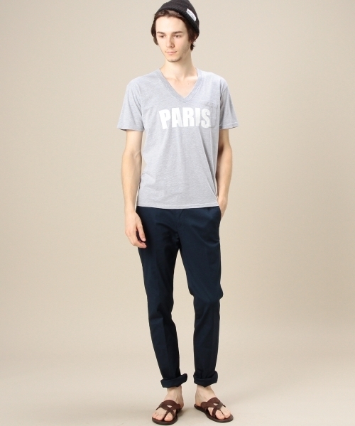 BEAUTY&YOUTH UNITED ARROWS（ビューティーアンドユースユナイテッドアローズ）の「BY ギャバー ノープリーツ スリム パンツ ◆（チノパンツ・メンズ・オフホワイト/ベージュ/ネイビー・MEDIUM/X-LARGE/SMALL/LARGE）」の4枚目の写真