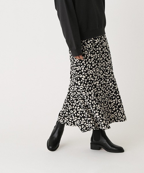 AZUL by moussy(アズールバイマウジー)の「LEOPARD MERMAID SKIRT/レオパードマーメイドスカート(スカート・レディース・ブラック系その他/ベージュ系その他・SMALL/MEDIUM)」の2枚目の写真