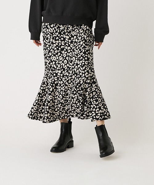 AZUL by moussy(アズールバイマウジー)の「LEOPARD MERMAID SKIRT/レオパードマーメイドスカート(スカート・レディース・ブラック系その他/ベージュ系その他・SMALL/MEDIUM)」の17枚目の写真