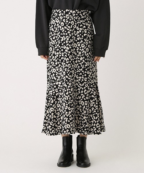 AZUL by moussy(アズールバイマウジー)の「LEOPARD MERMAID SKIRT/レオパードマーメイドスカート(スカート・レディース・ブラック系その他/ベージュ系その他・SMALL/MEDIUM)」の3枚目の写真