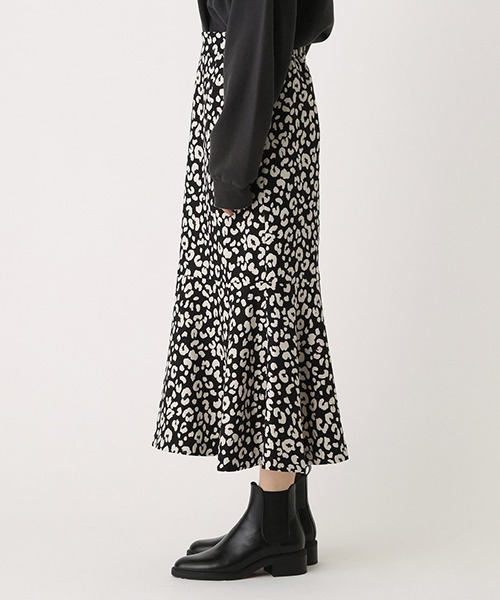 AZUL by moussy(アズールバイマウジー)の「LEOPARD MERMAID SKIRT/レオパードマーメイドスカート(スカート・レディース・ブラック系その他/ベージュ系その他・SMALL/MEDIUM)」の4枚目の写真